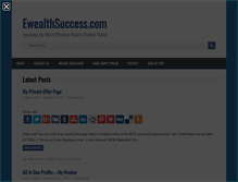 Tablet Screenshot of ewealthsuccess.com